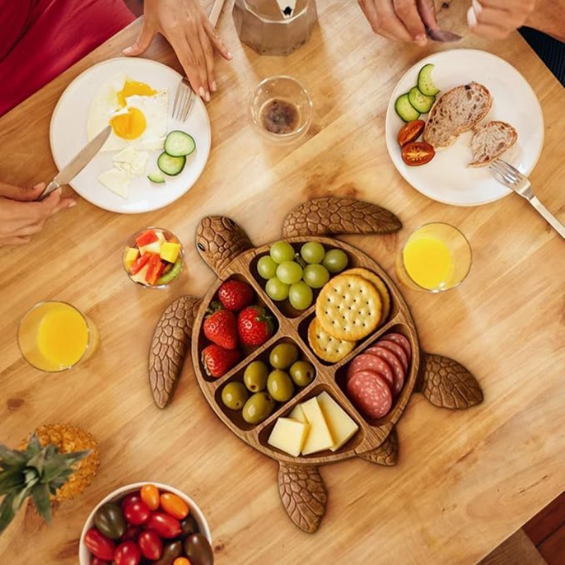Food Platter Snacks - Nampan Sajian Gurita Kayu, Piring Makanan