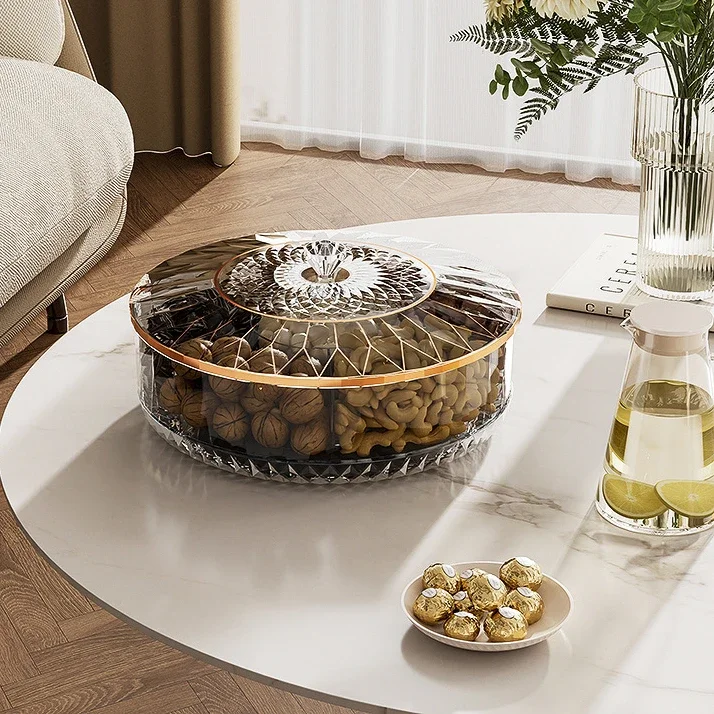 Food Platter Snacks - Kotak penyimpan makanan ringan putar, piring