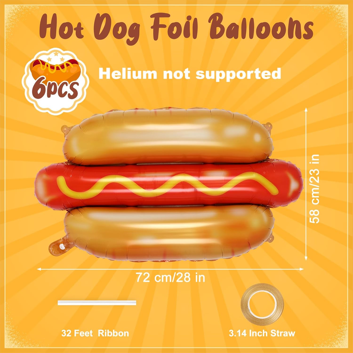 6 Buah Balon Hot Dog Raksasa,  - Food Giant Snacks ulasan dan harga