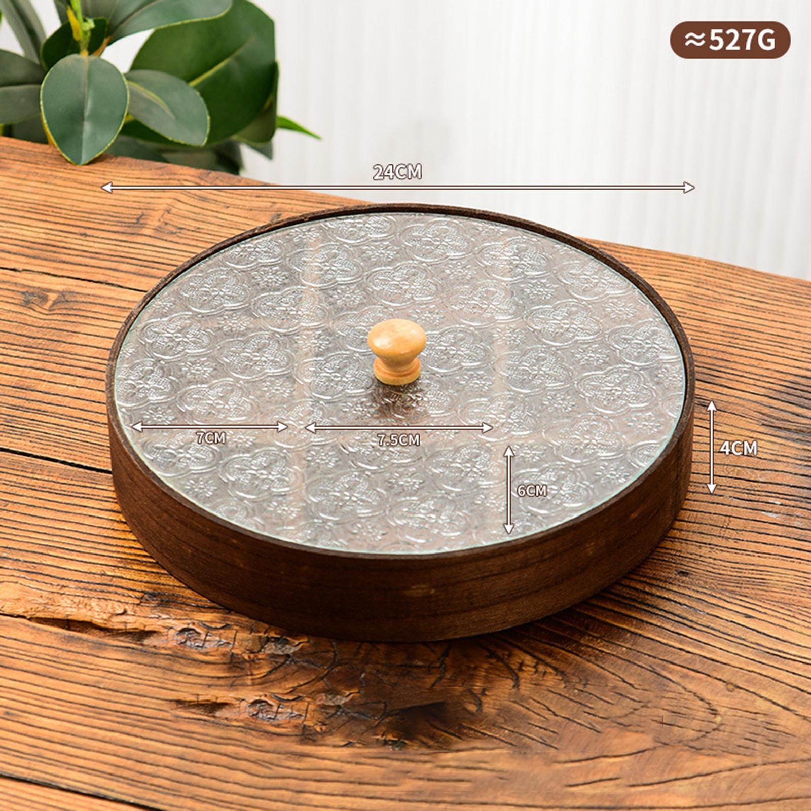 Mangkuk Sajian Kaca Kayu denga - Food Platter Snacks ulasan dan harga