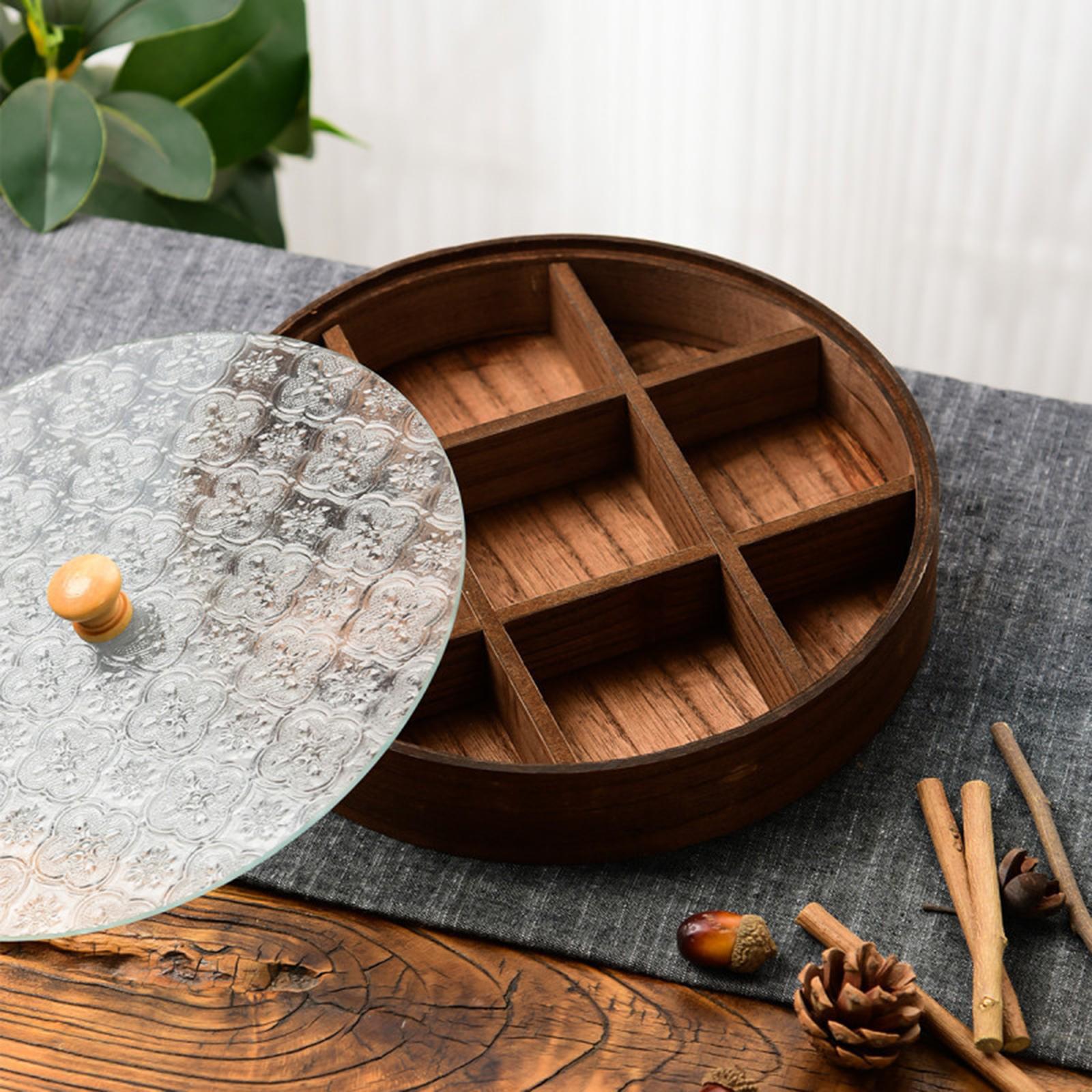 Mangkuk Sajian Kaca Kayu denga - Food Platter Snacks ulasan dan harga