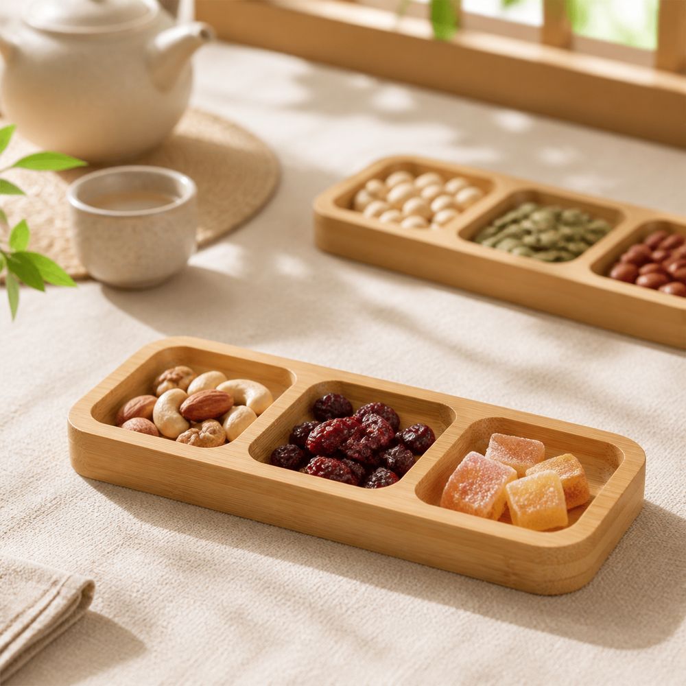 Nampan Sajian Camilan Bambu Al - Food Platter Snacks ulasan dan harga